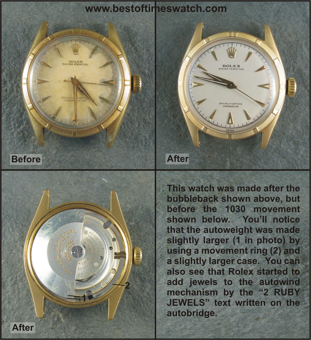 vintage Rolex repair